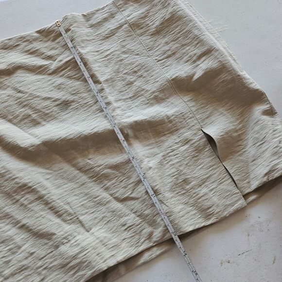 White linen blend mini skirt size 2 NWT XS - Picture 8 of 9